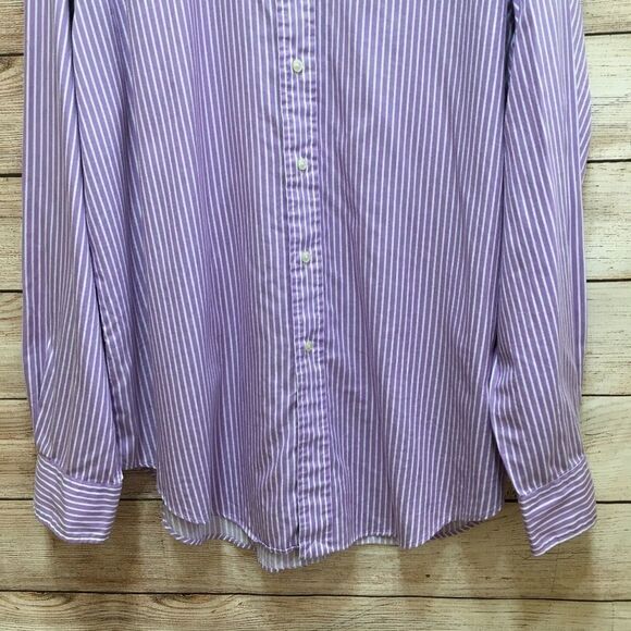 POLO RALPH LAUREN STANTON CLASSIC FIT SHIRT IN LILAC AND WHITE STRIPES - Picture 3 of 7